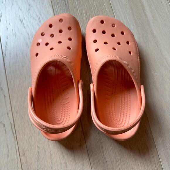 Crocs Orange Kids Slip on Clogs Girls Sz J3 - Picture 5 of 6